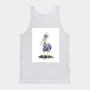 Watercolor Pelican Tank Top